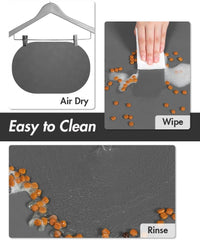 MontVoo durable dog-cat feeding mat withstands daily use and spills.