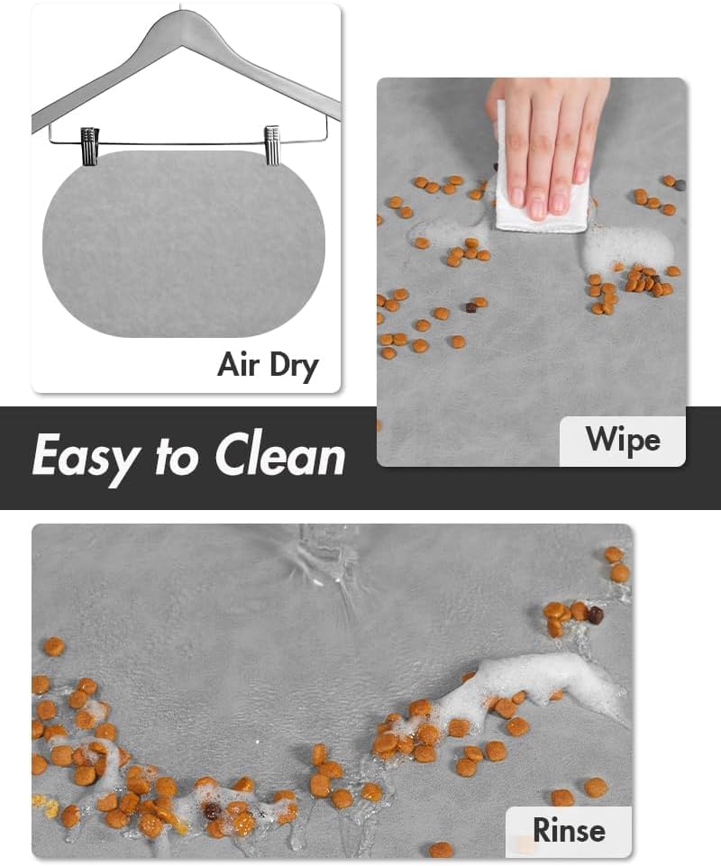 MontVoo water bowl mat anti-leak protects floors from puddles after meals