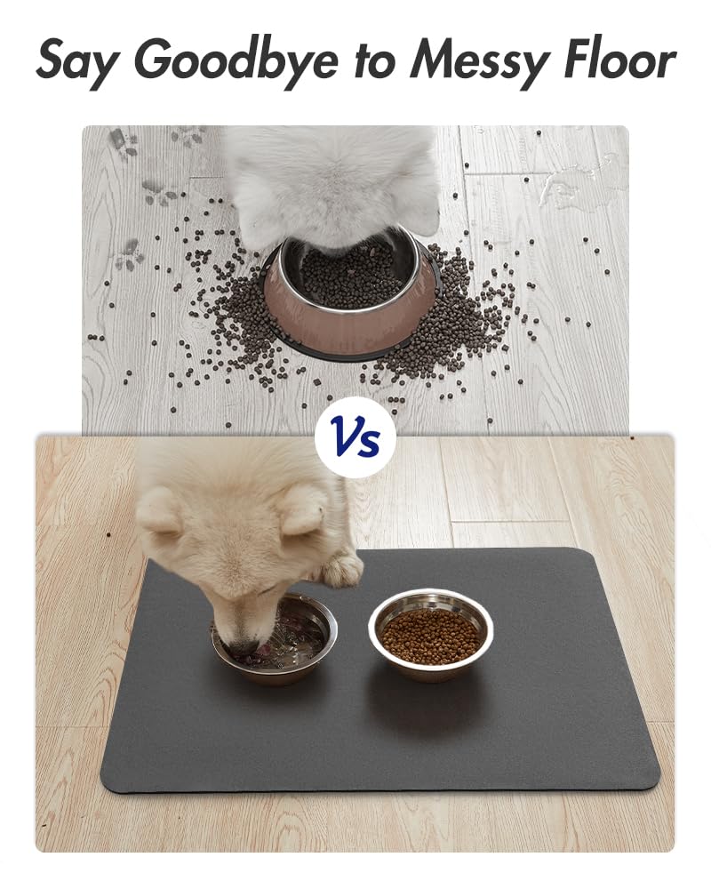 MontVoo waterproof bottom pet mat prevents water from seeping onto floors.