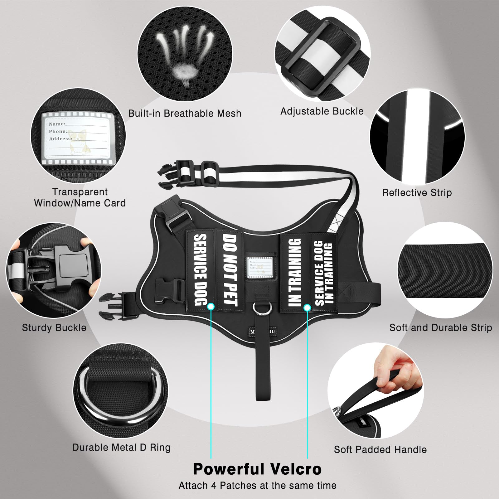 MOOGROU glow-in-the-dark patches enhance visibility and communication at night.