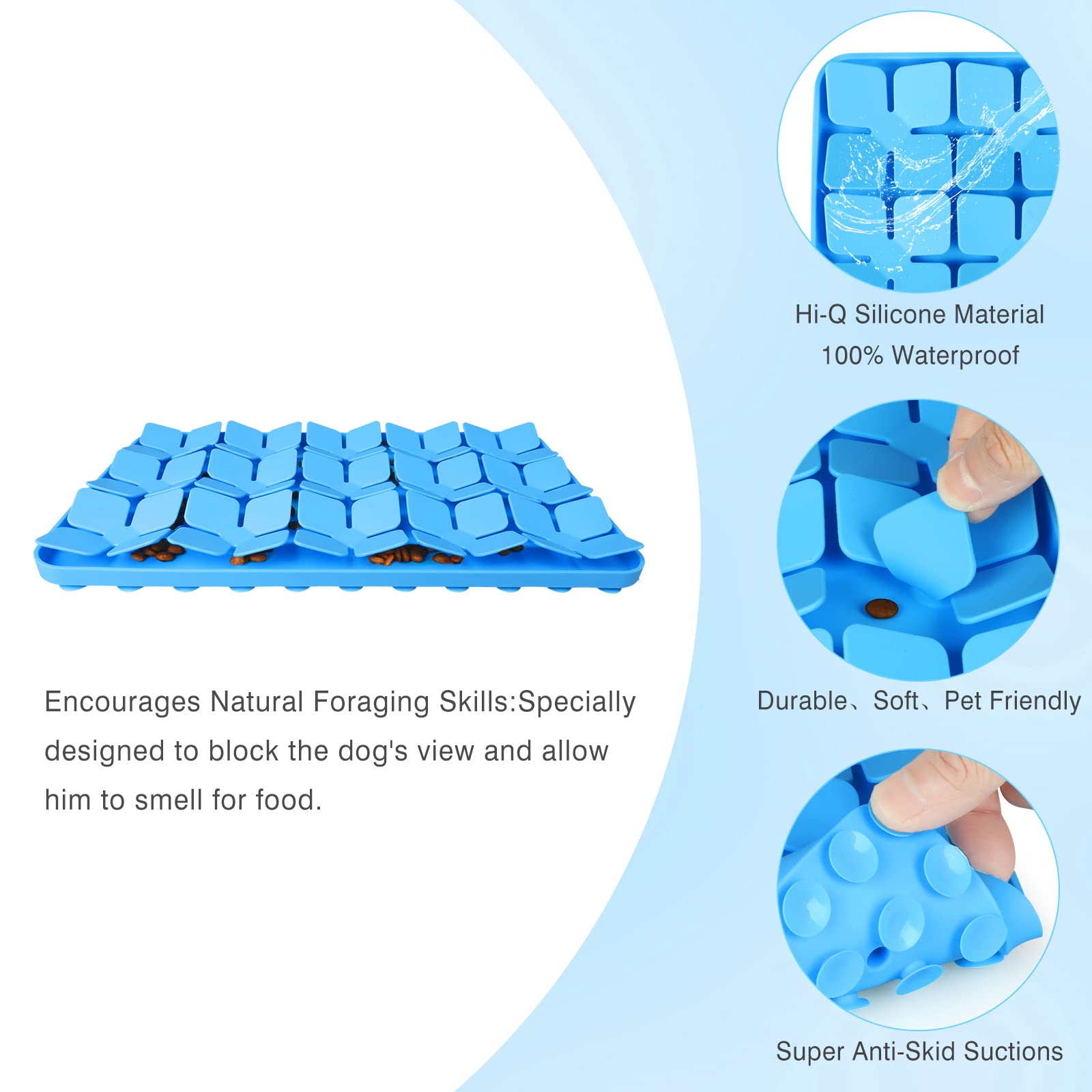 MOOGROU mat with hidden treats—boosts mental stimulation during meals.