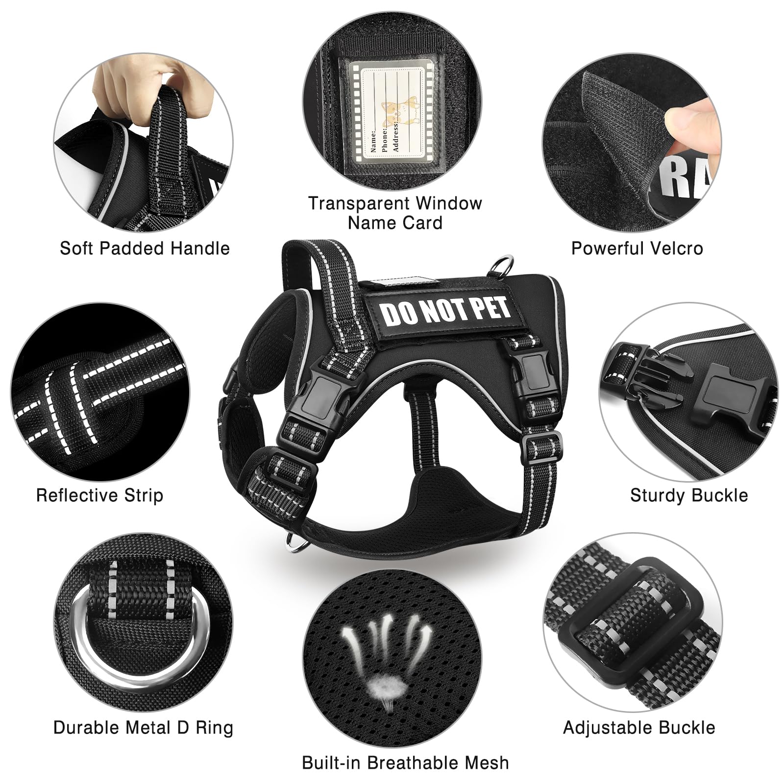 MOOGROU MOLLE system with name window and mood patches for customization