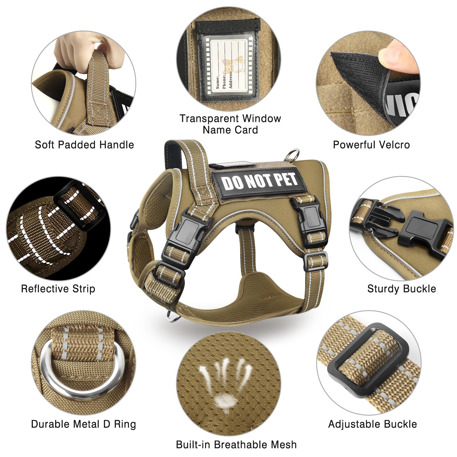 MOOGROU padded back handle enables easy control during active outings