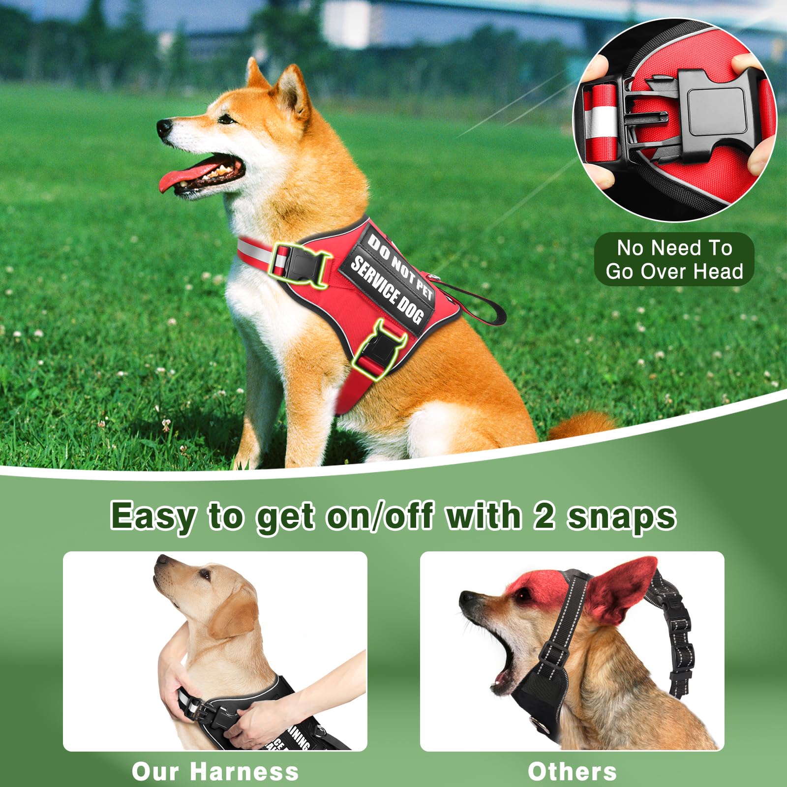 MOOGROU leash with soft padded handles for comfortable control