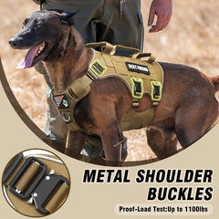 MOOGROU service dog vest with MOLLE for add-ons and patches