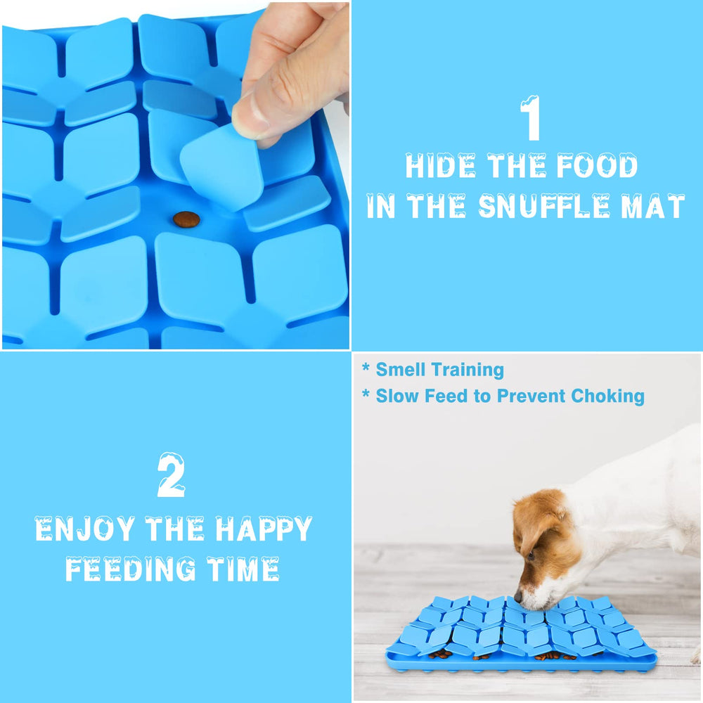 MOOGROU slow feed mat—anti-slip design with strong suction cups.