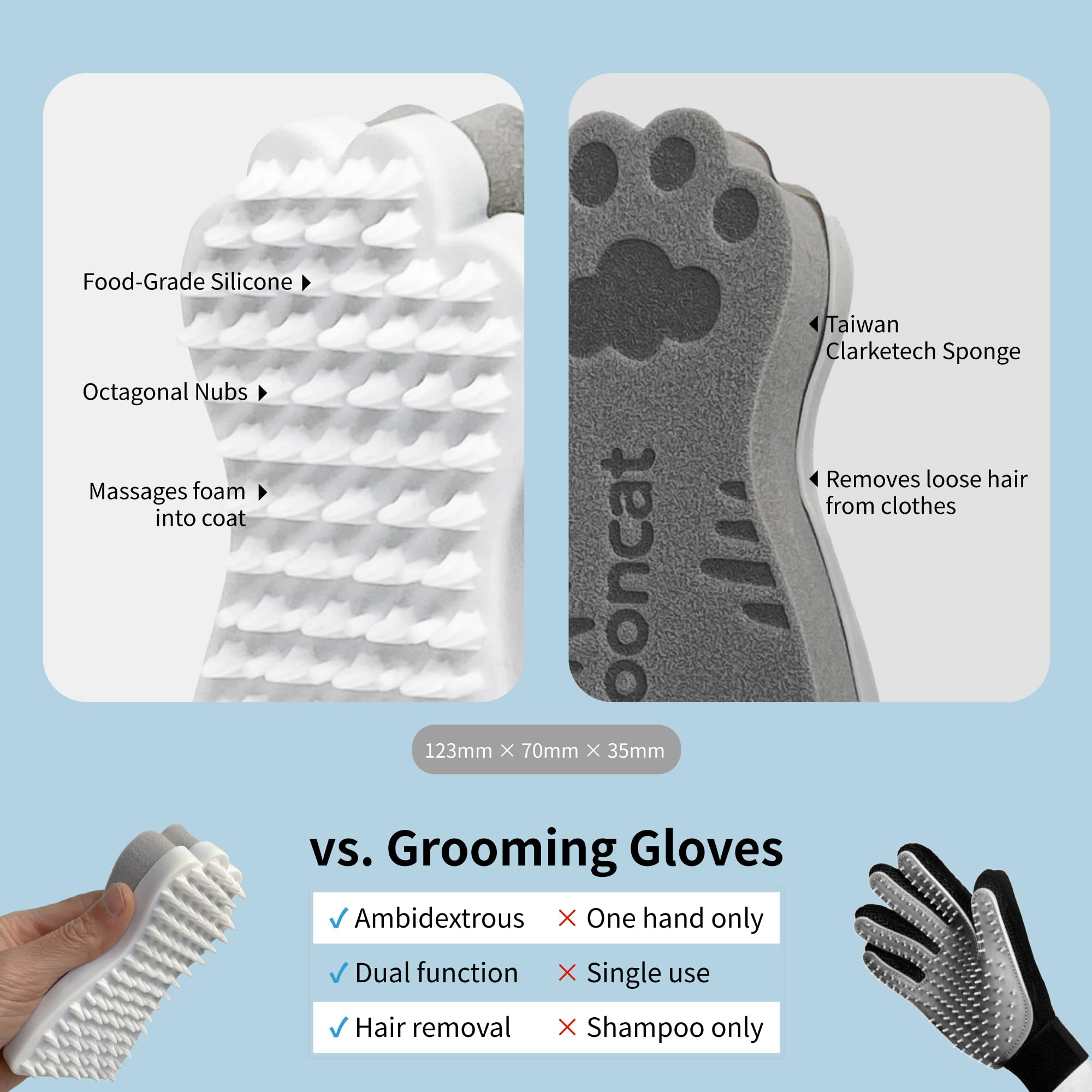 Mooncat amino acid and plant-based cleansers for gentle washing