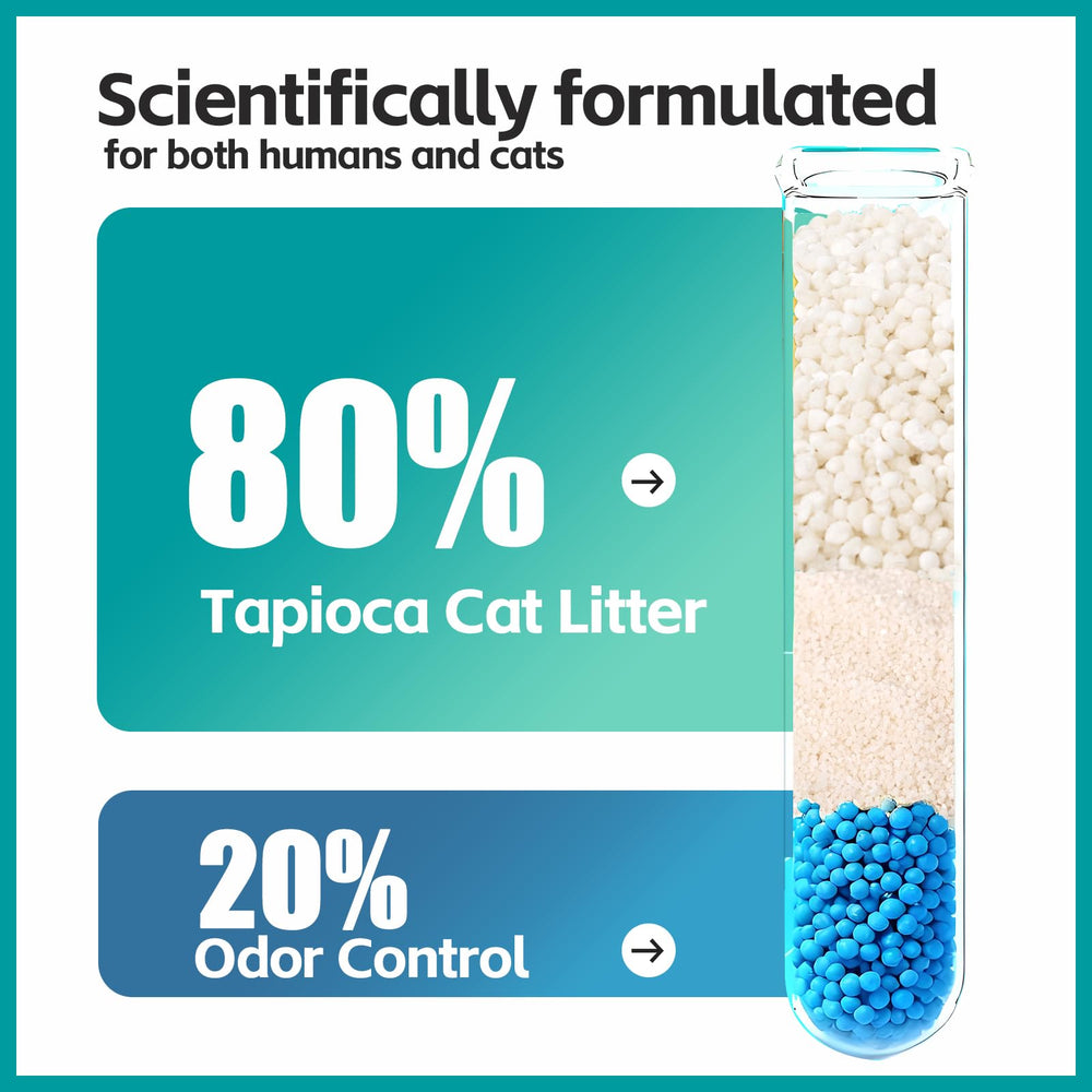MoonForest Tapioca Litter fast-clumping for quick scooping and cleanup.