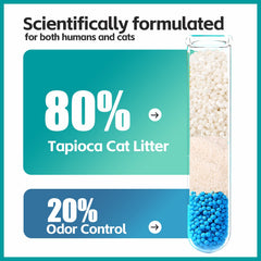 MoonForest Tapioca Litter fast-clumping for quick scooping and cleanup.