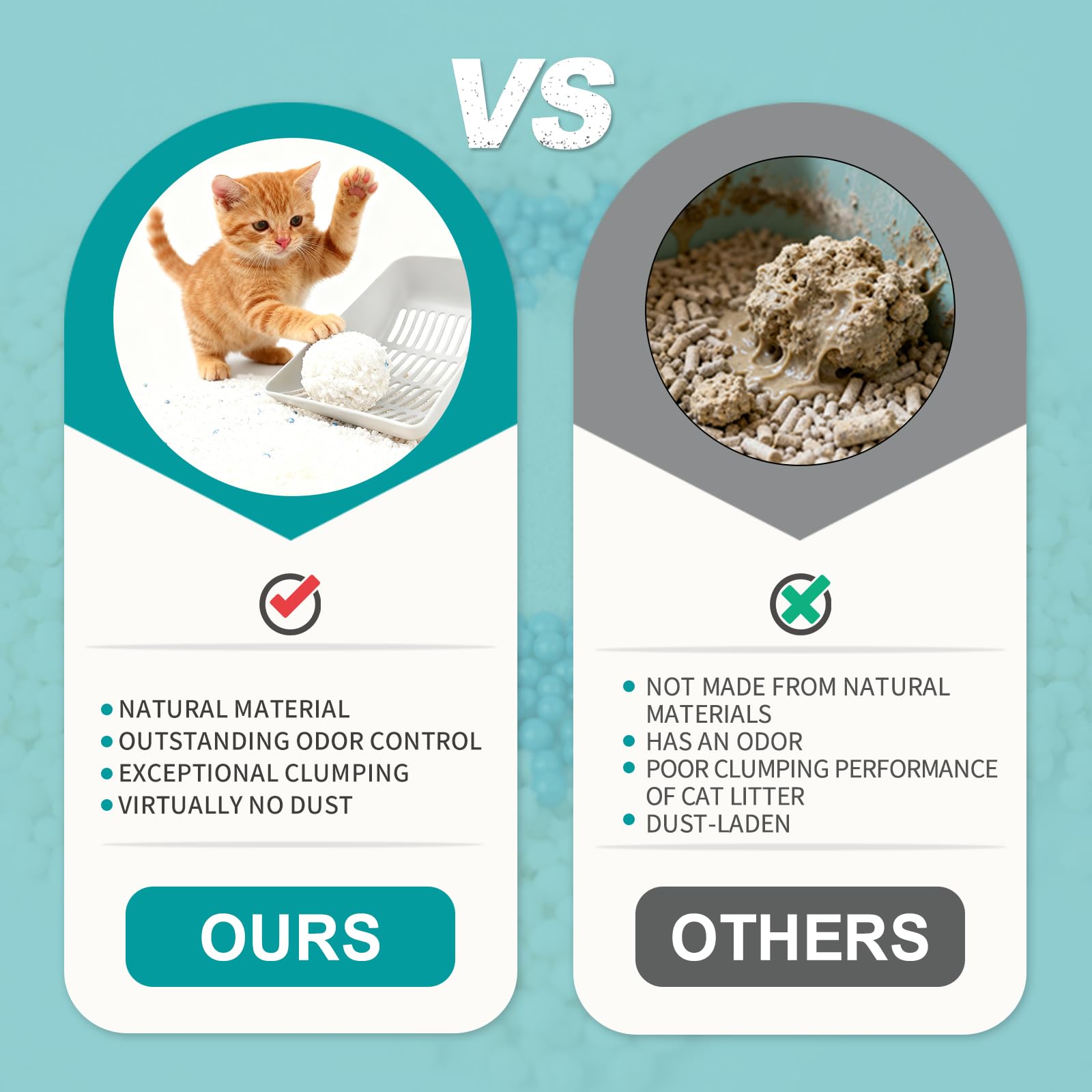 MoonForest Tapioca Litter soft-paws-texture gentle on a cat's paws.