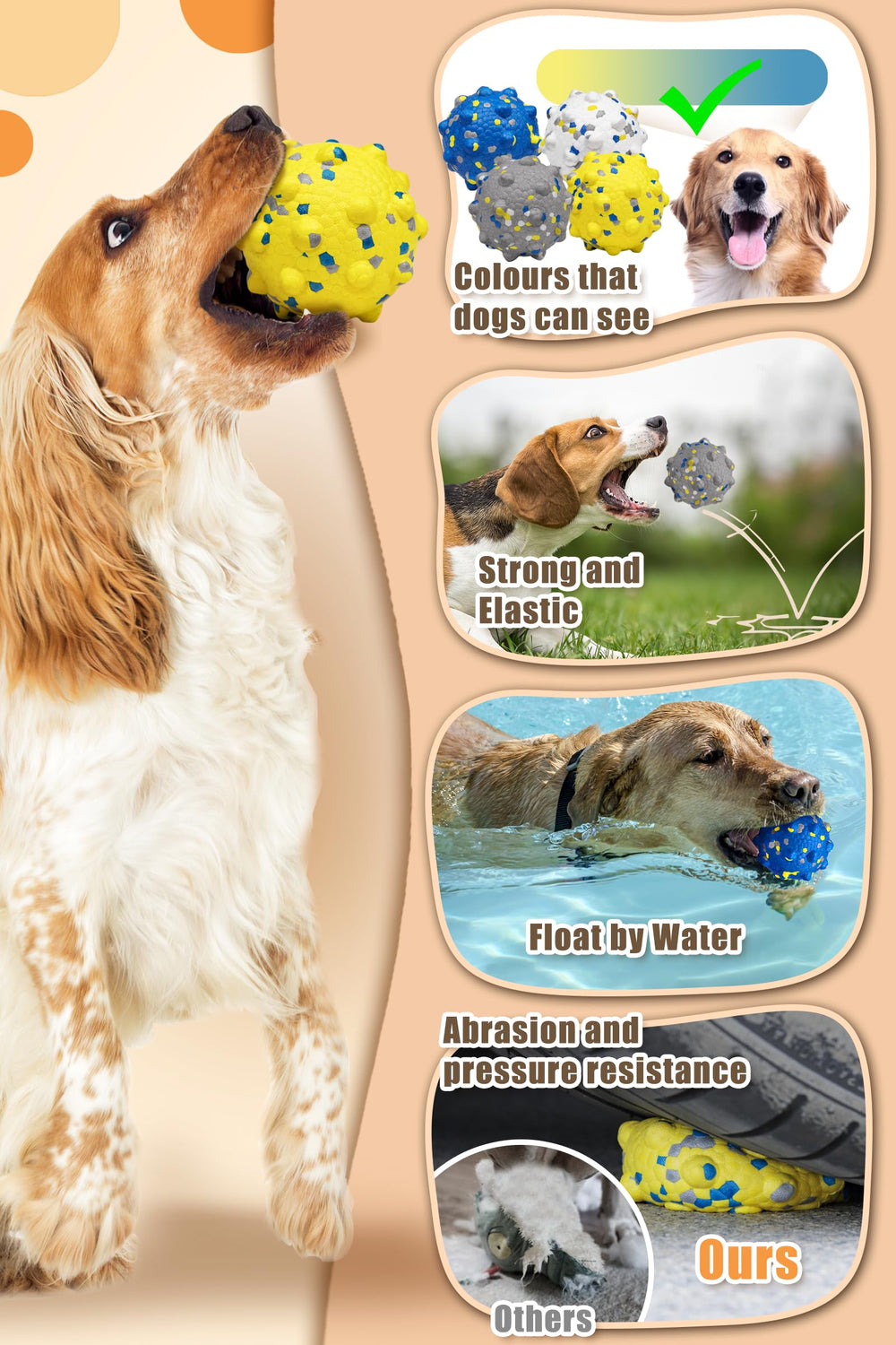 Moonorange durable outdoor balls support extended play and training sessions.