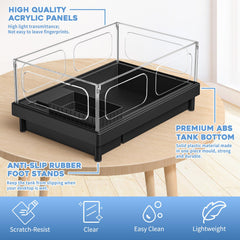 MoonOrange turtle tank dimensions highlight compact footprint