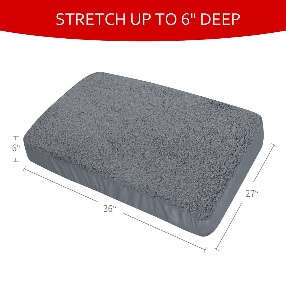 Moonsea grey bed cover complements any pet space and decor.