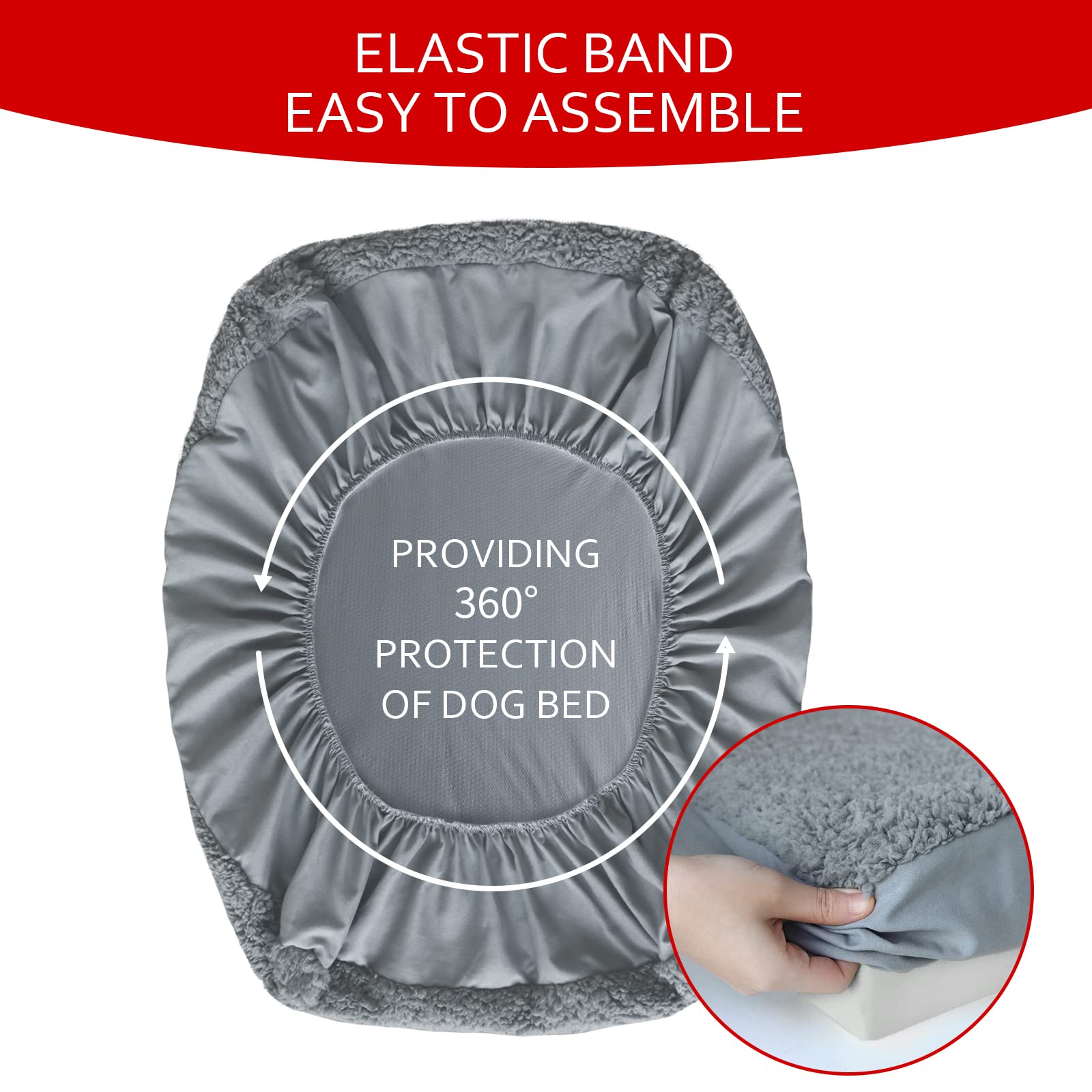 Moonsea machine-washable cover cleans easily for pet-parent convenience.