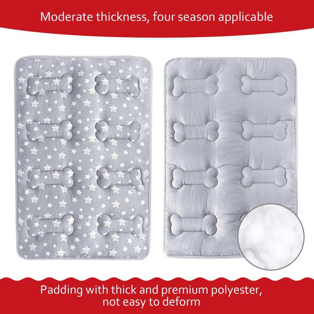 Moonsea dog bed mat is machine washable for easy fur cleanup