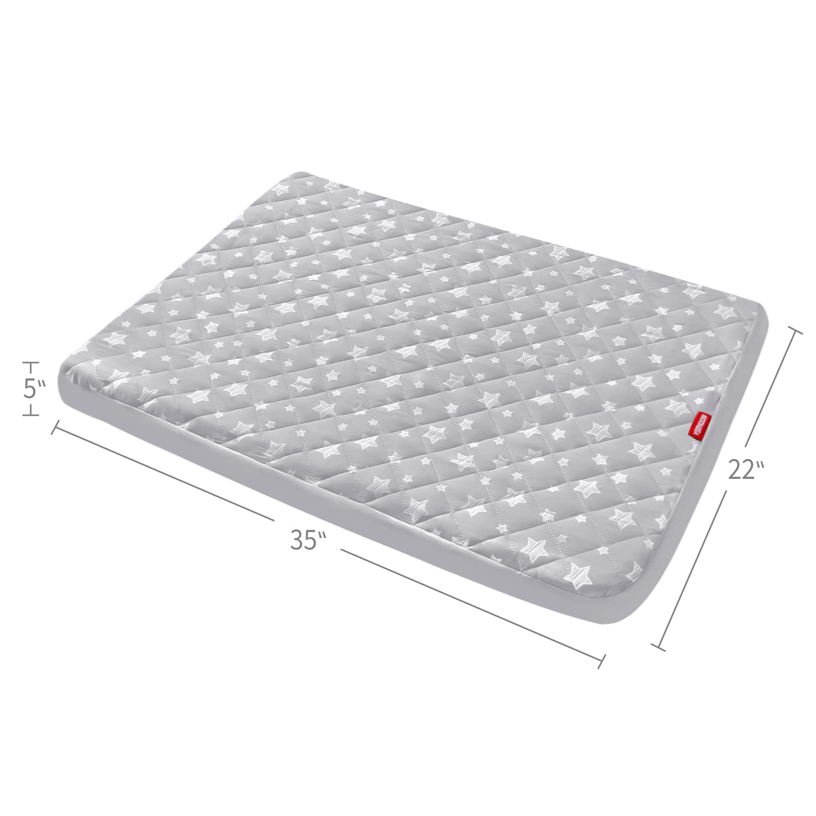 Moonsea easy-on, easy-off cover for quick bed swaps
