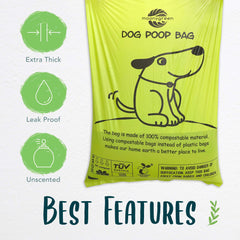 moonygreen 9x13 inches bags provide ample capacity for larger dogs