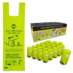 Moonygreen dog poop bag with easy-tie seals for quick, clean waste handling.