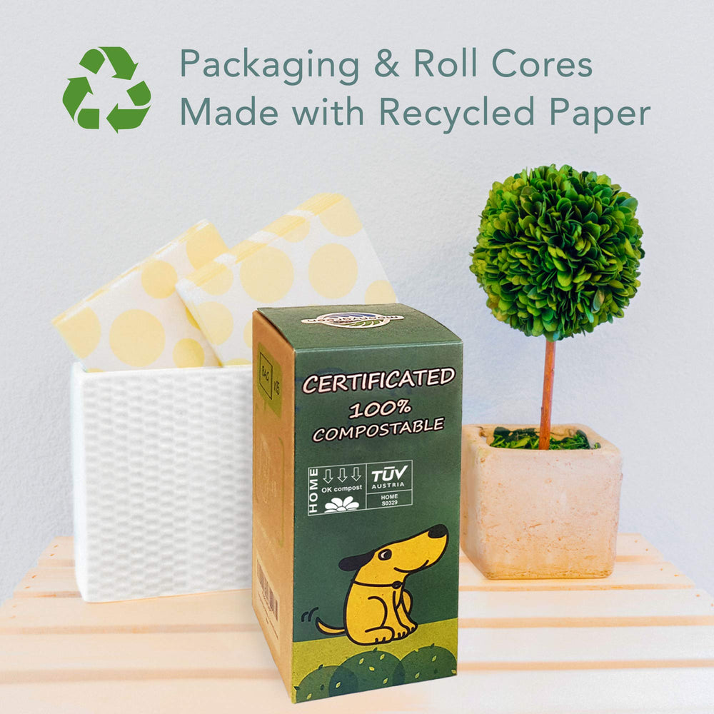 Moonygreen packaging uses recycled paper cores