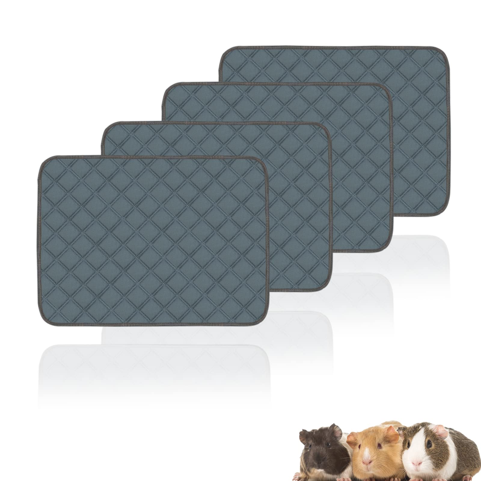 Mooydee 4-pack guinea pig cage liners fit standard cages for a cleaner, drier floor.