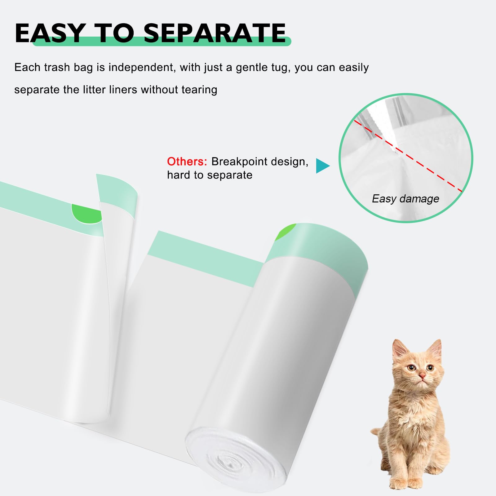 Mooydee drawstring closure liner for hands-free sealing after use.