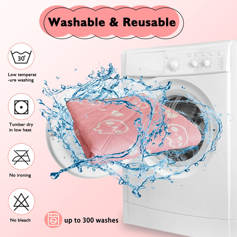 Mooydee pads are machine washable for quick cleanup.