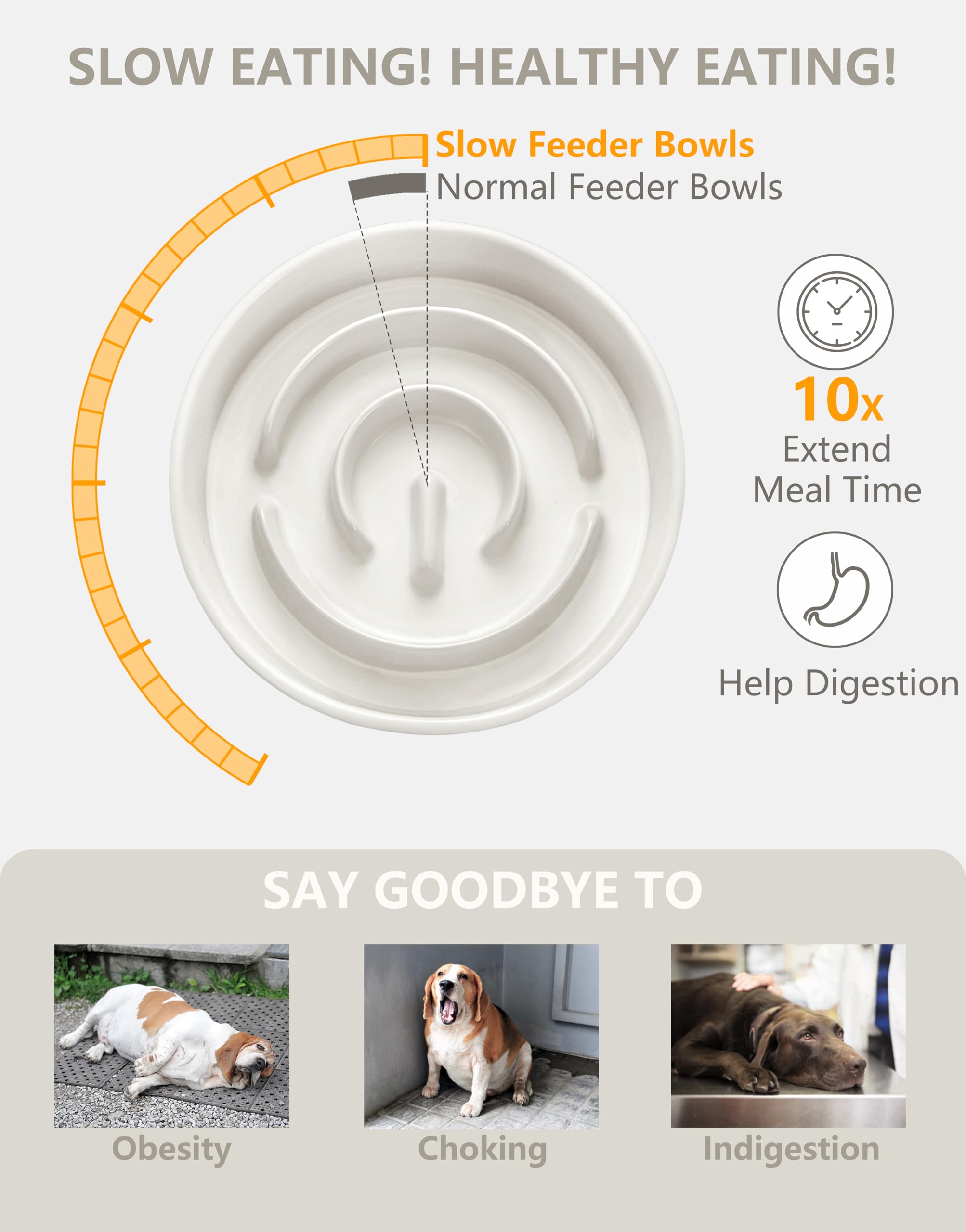 MOPANG ceramic slow-feeder bowl is dishwasher-safe for easy cleaning
