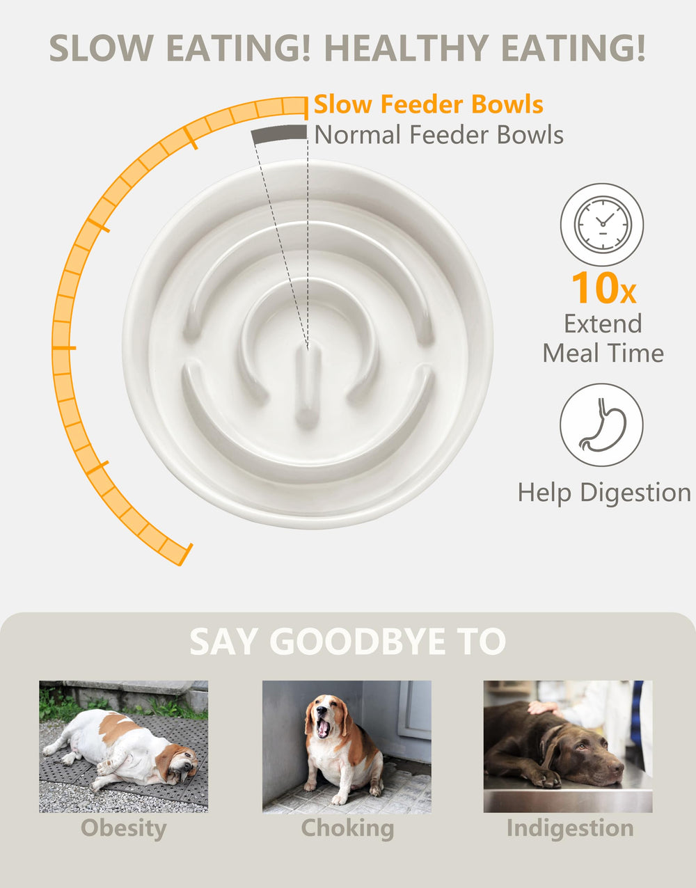 MOPANG ceramic slow-feeder bowl is dishwasher-safe for easy cleaning