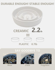 MOPANG slow-feeder bowl features a non-slip base to stabilize during meals