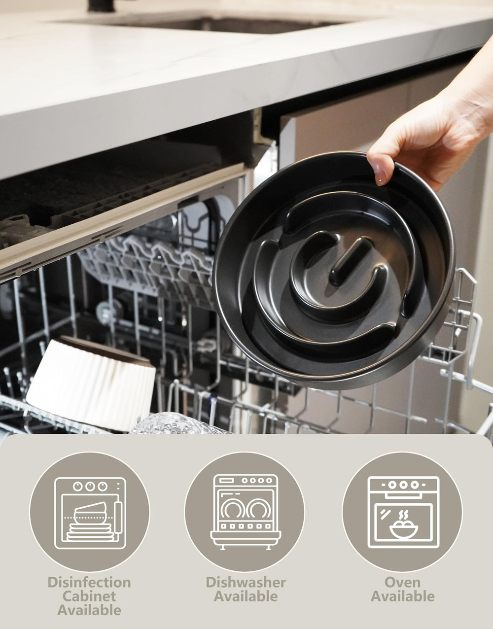 MOPANG 8-inch medium-dog bowl supports slow eating and portion control.