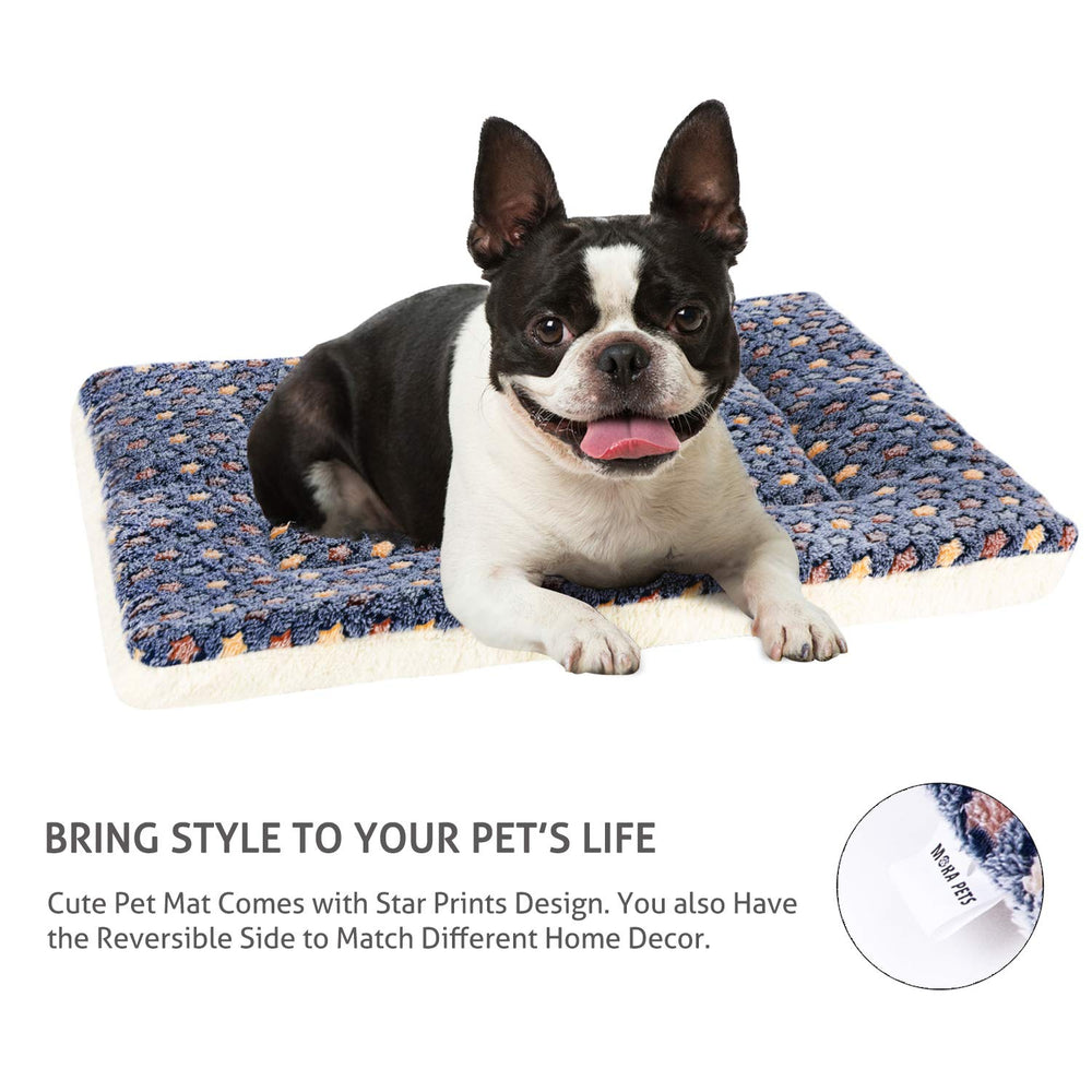 Mora Pets 23x18 inch crate mat fits most crates.