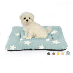Mora Pets dog crate pad blue anti-slip bottom for steady resting.