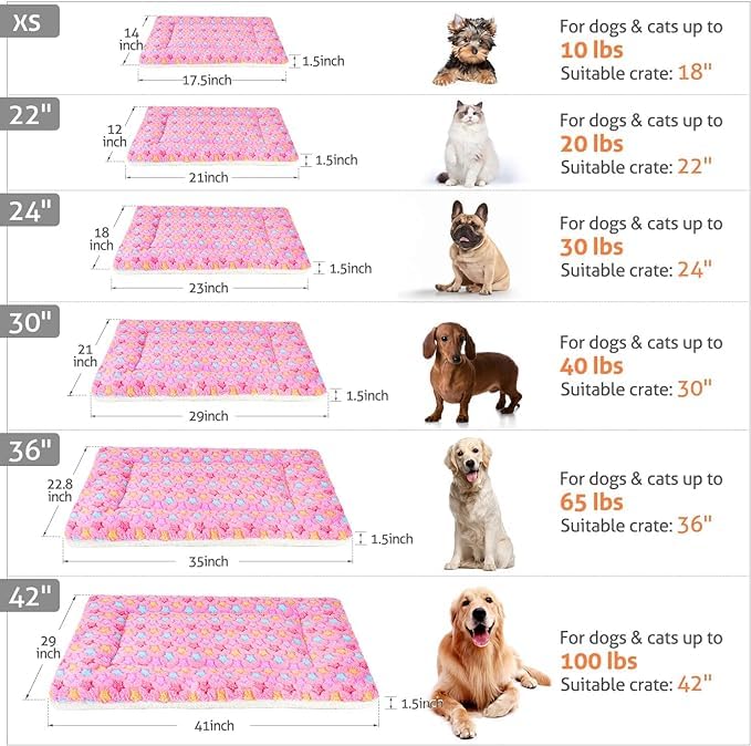 Mora Pets foldable crate bed packs away easily when not in use.