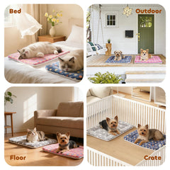 Mora Pets foldable lightweight pet bed for travel.