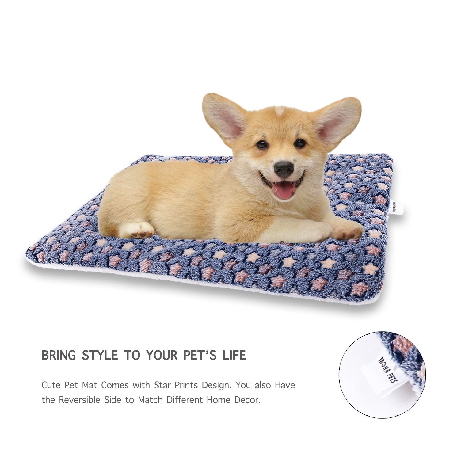 Lightweight travel-friendly Mora Pets crate mat for on-the-go pets
