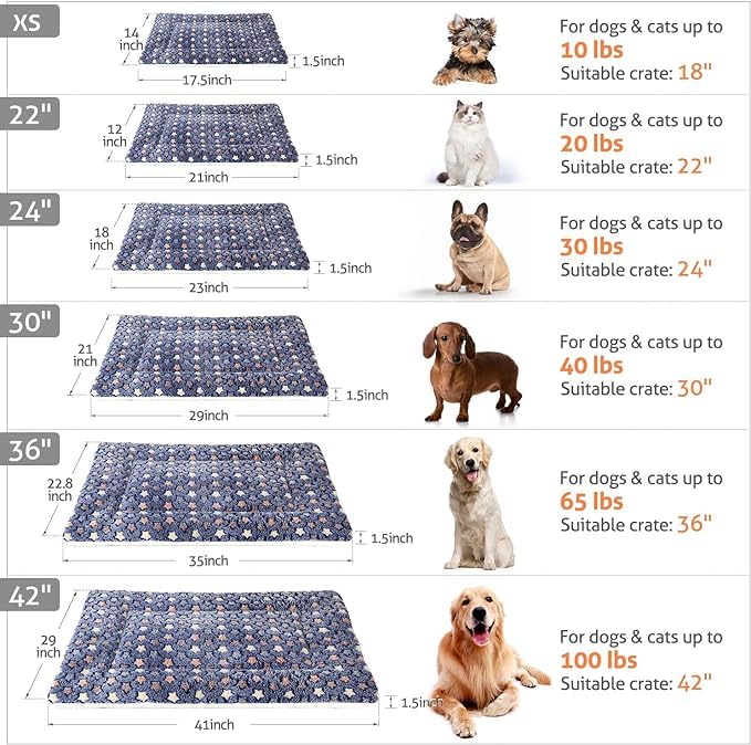 Mora Pets machine washable crate mat for easy care