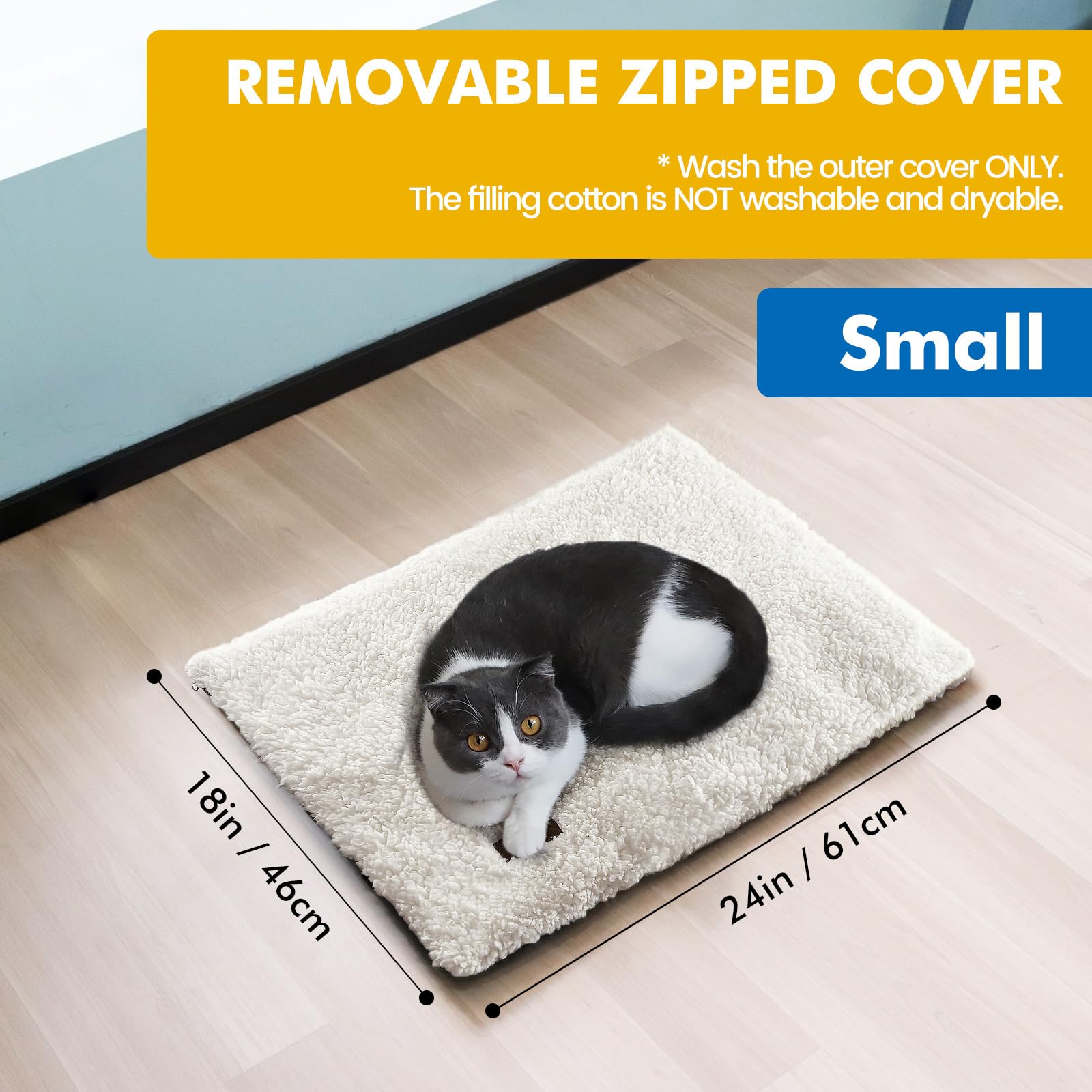 Mora Pets non-slip bottom keeps the bed in place