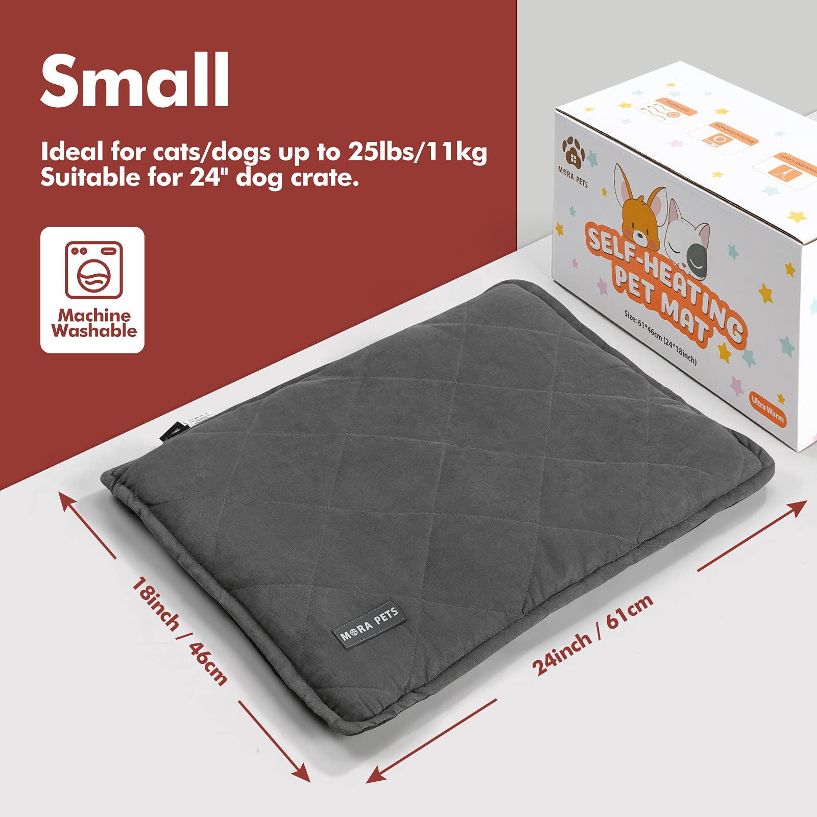 Mora Pets crate liner turns any crate into a warm retreat.