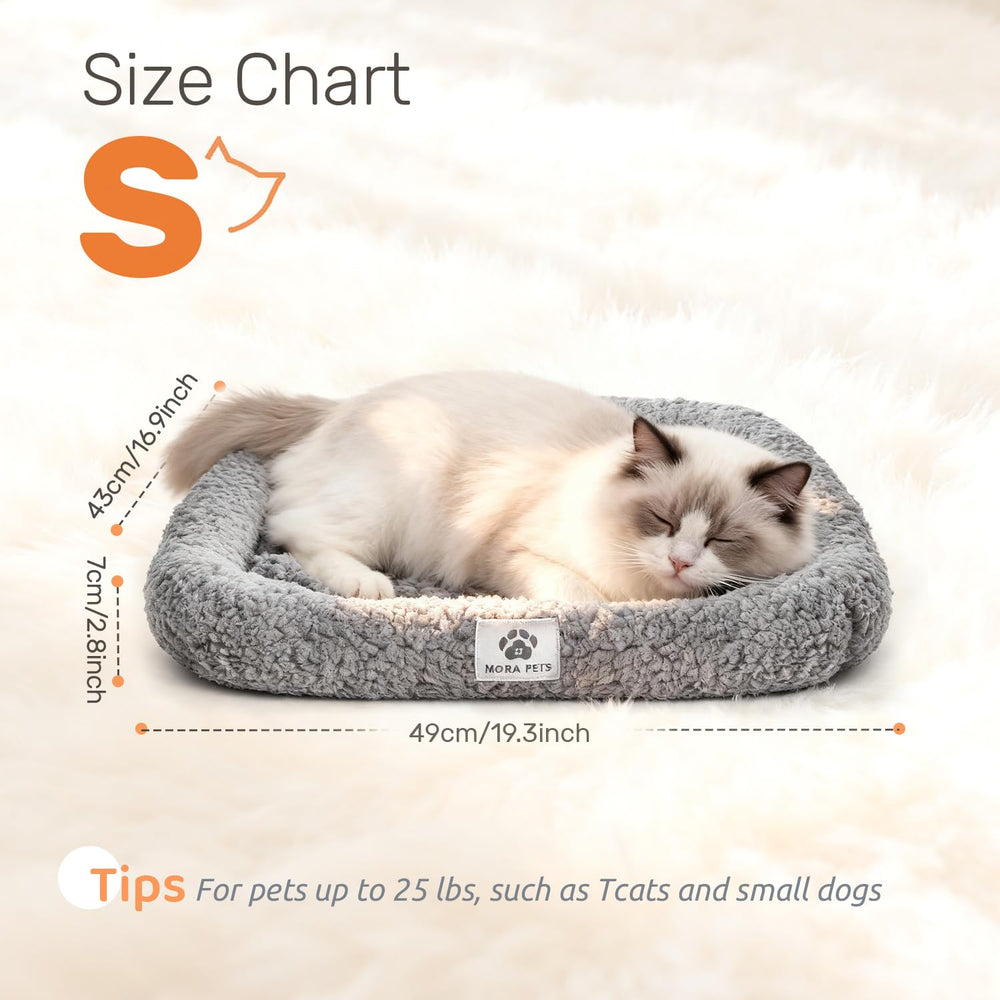 Mora Pets bed with non-slip-bottom stays securely in place