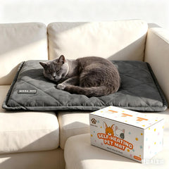 Removable cover keeps Mora Pets self-warming bed easy to wash.
