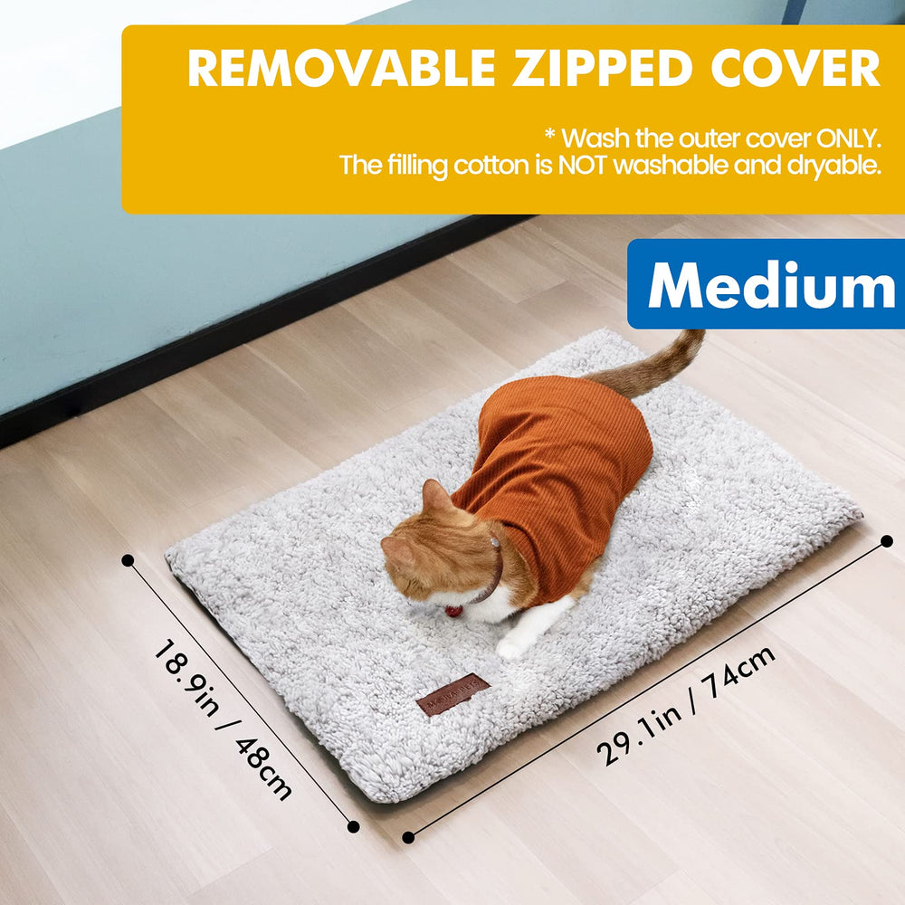 Mora Pets self-warming cat bed soft fluffy fabric surface