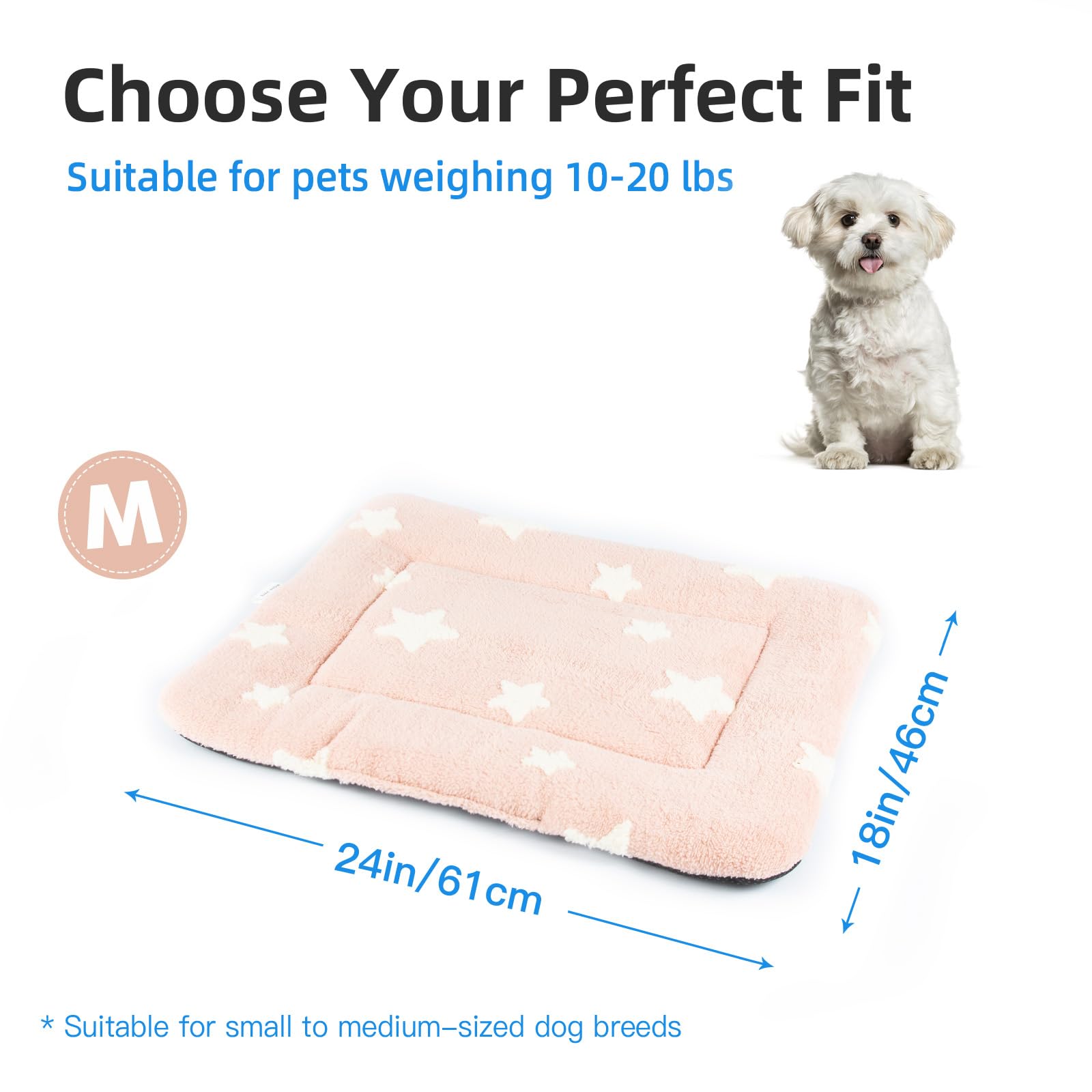 Mora Pets travel crate mat versatile for home use or on-the-go.