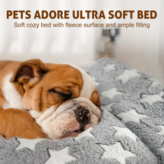 Mora Pets ultra-soft fleece crate pad offers plush surface for restful naps