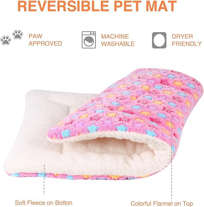 Mora Pets 29x21 inch washable bed mat fits most crates.