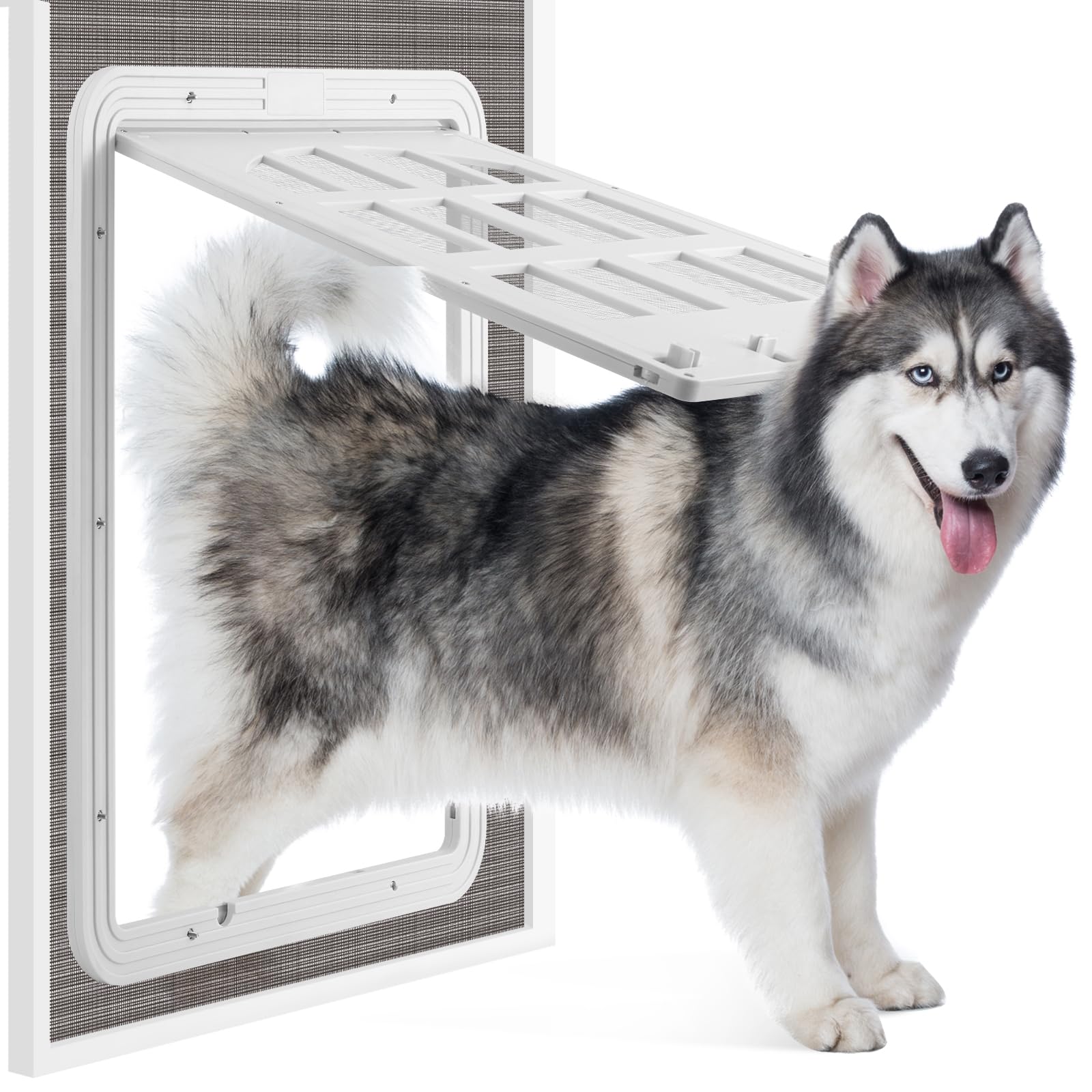 Morikey large dog screen door outer frame, durable fit for screen doors.