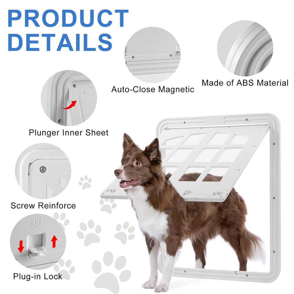 Morikey spacious flap opening supports larger dogs up to 135 lbs.