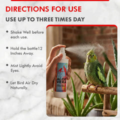 Morning Bird Aloe Vera Spray with sustainably sourced ingredients for birds.