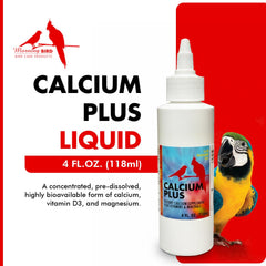 Morning Bird Calcium Plus Liquid dispensing tool demonstrates precise dosing for daily calcium.