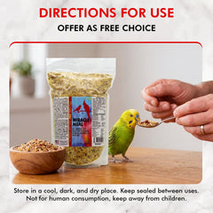 Morning Bird Miracle Meal no artificial dyes for clean nutrition.