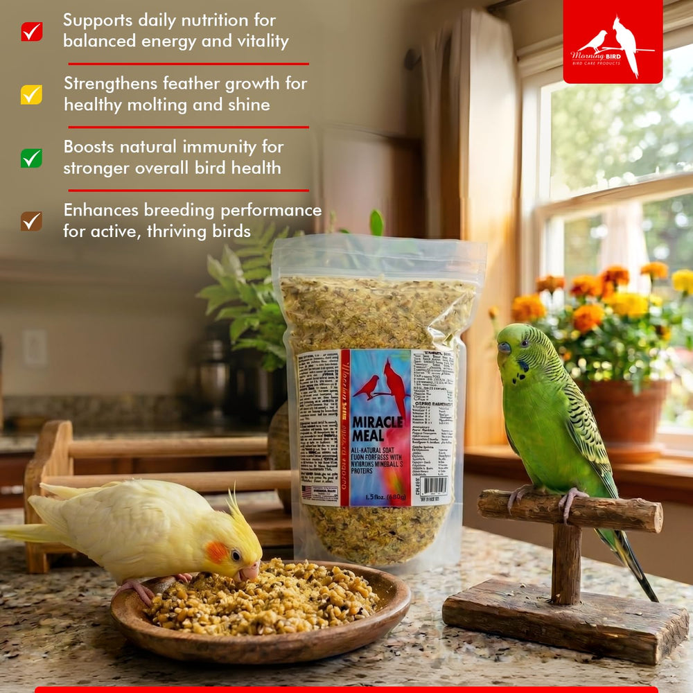 Morning Bird Miracle Meal vitamin boost with essential minerals.